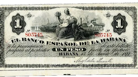 El circulante monetario nacional antes de la creación del peso cubano